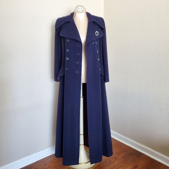 Vintage Jackets & Blazers - Navy Custom made coat